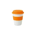 Variante orange - ASTORIA Gobelet PP, couvercle silicone