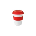 Variante rouge - ASTORIA Gobelet PP, couvercle silicone