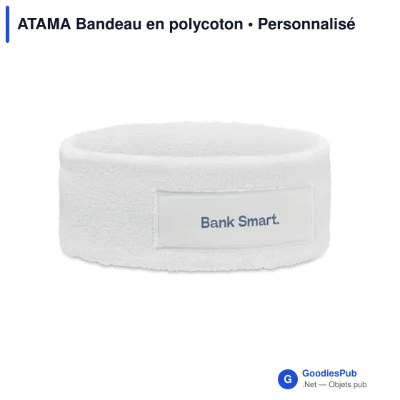Bandeau en polycoton personnalisable avec logo - ATAMA - Image 2
