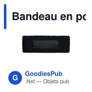Bandeau en polycoton personnalisable avec logo - ATAMA - Miniature 11