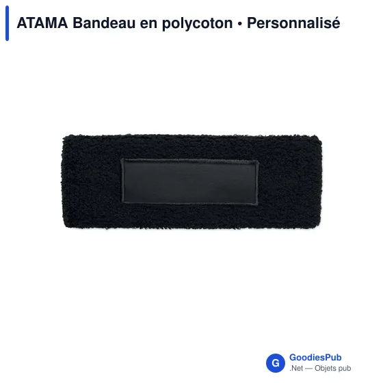 Bandeau en polycoton personnalisable avec logo - ATAMA - Image 11