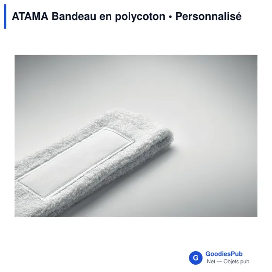 Bandeau en polycoton personnalisable avec logo - ATAMA - Image 3