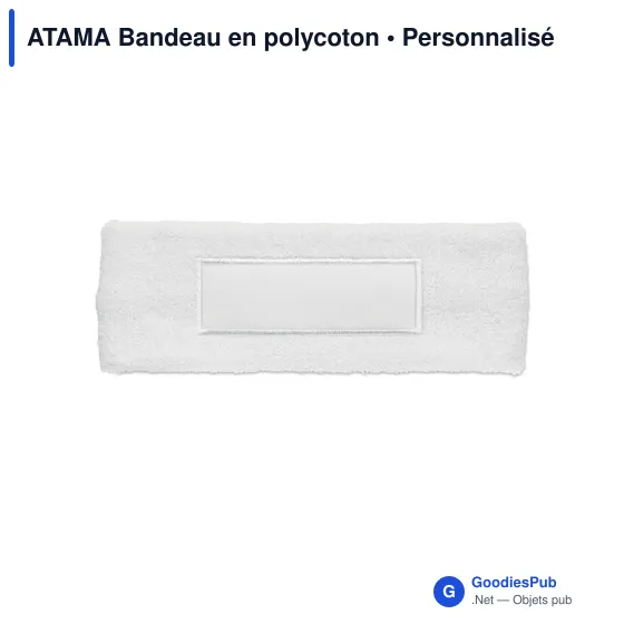 Bandeau en polycoton personnalisable avec logo - ATAMA - Image 4
