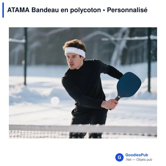 Bandeau en polycoton personnalisable avec logo - ATAMA - Image 5