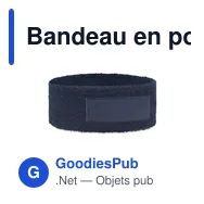 Bandeau en polycoton personnalisable avec logo - ATAMA - Miniature 6