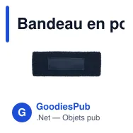 Bandeau en polycoton personnalisable avec logo - ATAMA - Miniature 8