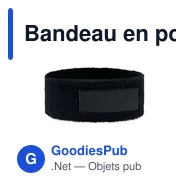 Bandeau en polycoton personnalisable avec logo - ATAMA - Miniature 9