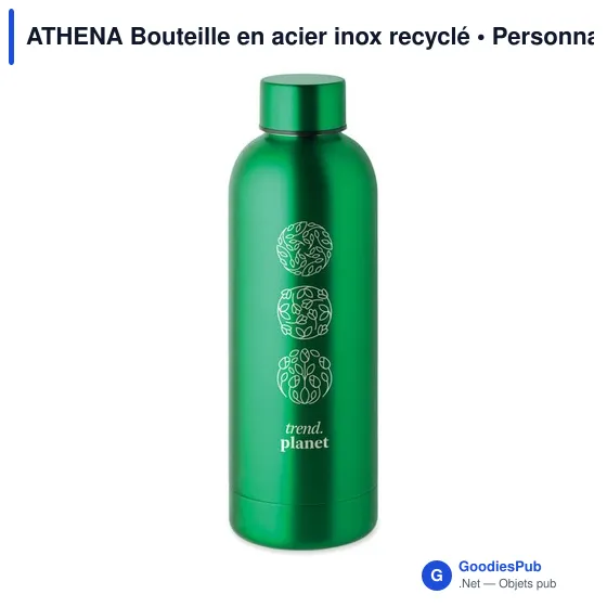 ATHENA Bouteille en acier inox recyclé - Image 10