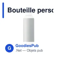 Bouteille personnalisable ATHENA PLUS 750 ml avec logo - Miniature 1