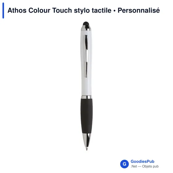 Stylo tactile personnalisable Athos Colour Touch avec logo - Image 2