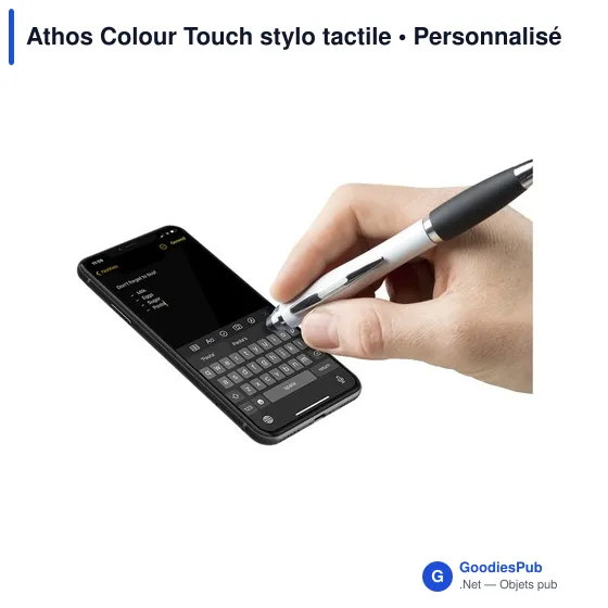 Stylo tactile personnalisable Athos Colour Touch avec logo - Image 11