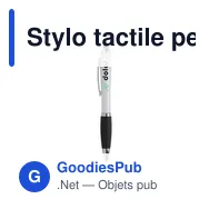Stylo tactile personnalisable Athos Colour Touch avec logo - Miniature 3