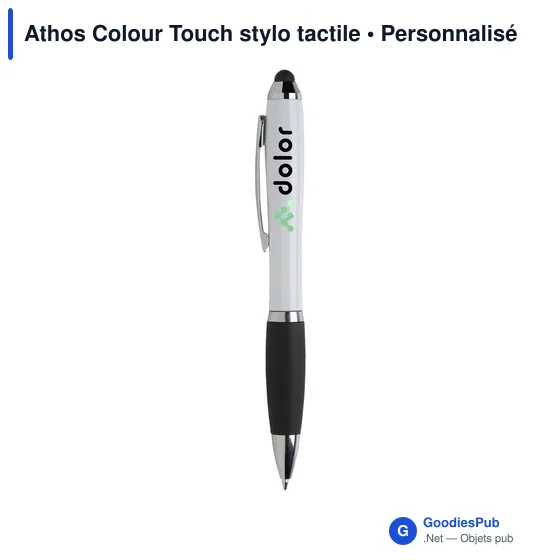 Stylo tactile personnalisable Athos Colour Touch avec logo - Image 3