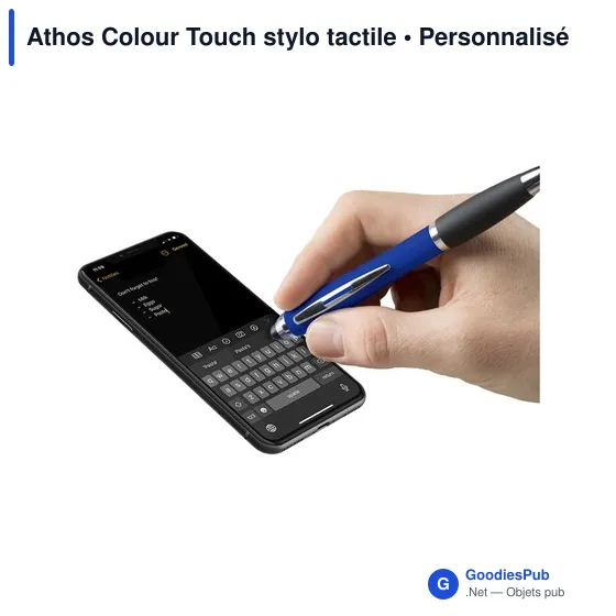 Stylo tactile personnalisable Athos Colour Touch avec logo - Image 5