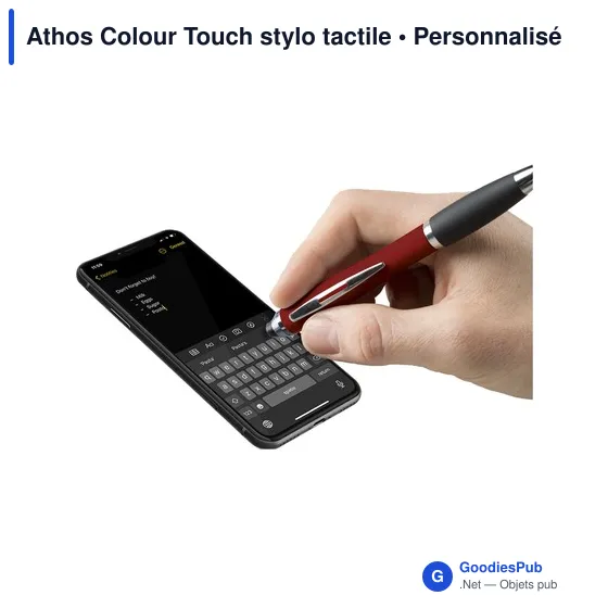 Stylo tactile personnalisable Athos Colour Touch avec logo - Image 8