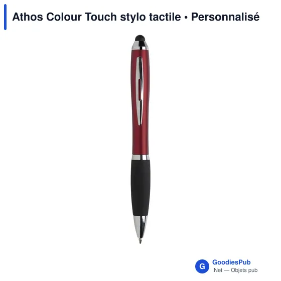 Stylo tactile personnalisable Athos Colour Touch avec logo - Image 9