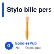 Stylo bille personnalisable Athos GRS en PET recyclé avec logo - Miniature 8