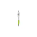 Variante vert citron - Stylo bille personnalisable Athos Silver avec logo
