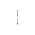 Variante jaune - Stylo bille personnalisable Athos Silver avec logo