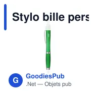 Stylo bille personnalisable en ABS recyclé avec logo - Athos Solid GRS - Miniature 6