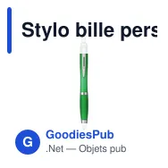 Stylo bille personnalisable en ABS recyclé avec logo - Athos Solid GRS - Miniature 10