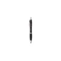 Variante noir - Stylo bille personnalisable en ABS recyclé avec logo - Athos Solid GRS
