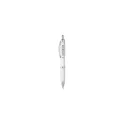 Variante blanc - Stylo bille personnalisable Athos avec logo