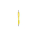 Variante jaune - Stylo bille personnalisable Athos avec logo