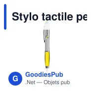 Stylo tactile personnalisable Athos Touch avec logo - Miniature 1
