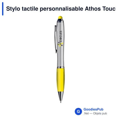 Stylo tactile personnalisable Athos Touch avec logo