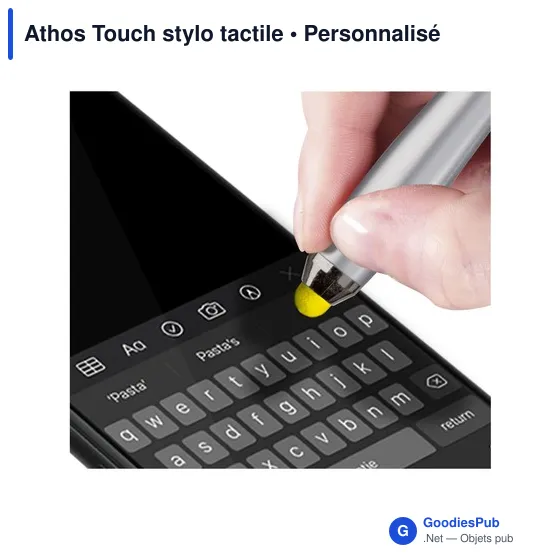 Stylo tactile personnalisable Athos Touch avec logo - Image 2