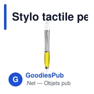 Stylo tactile personnalisable Athos Touch avec logo - Miniature 3