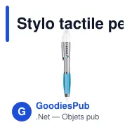Stylo tactile personnalisable Athos Touch avec logo - Miniature 4
