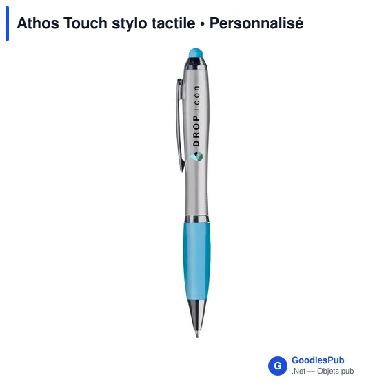 Stylo tactile personnalisable Athos Touch avec logo - Image 4