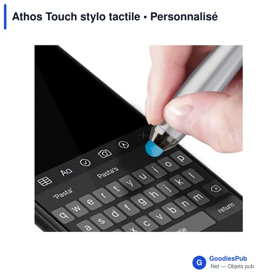 Stylo tactile personnalisable Athos Touch avec logo - Image 5