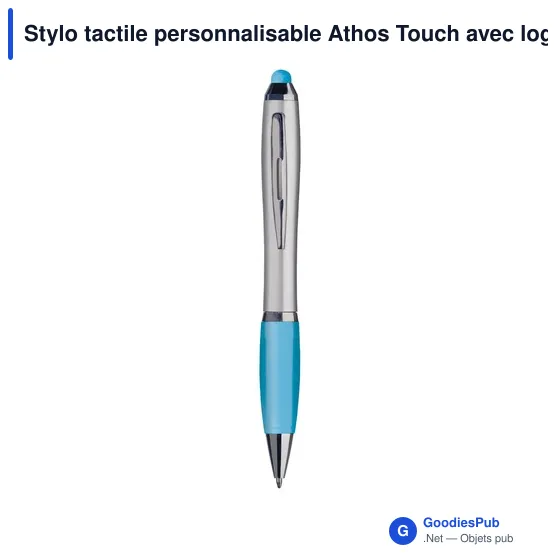 Stylo tactile personnalisable Athos Touch avec logo - Image 6