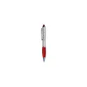 Variante rouge - Stylo tactile personnalisable Athos Touch avec logo