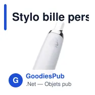 Stylo bille personnalisable en ABS recyclé avec logo - Athos Trans GRS - Miniature 3