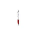 Variante rouge - Stylo bille personnalisable en ABS recyclé avec logo - Athos Trans GRS
