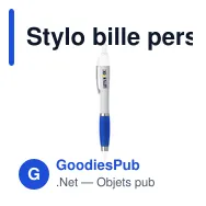 Stylo bille personnalisable Athos White avec logo - Miniature 3