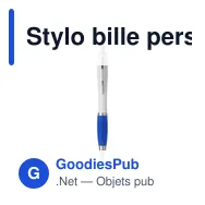 Stylo bille personnalisable Athos White avec logo - Miniature 4
