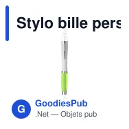 Stylo bille personnalisable Athos White avec logo - Miniature 10