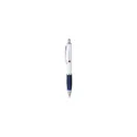 Variante bleu marine - Stylo bille personnalisable Athos White avec logo