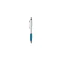 Variante bleu clair - Stylo bille personnalisable Athos White avec logo