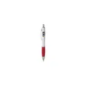 Variante rouge - Stylo bille personnalisable Athos White avec logo