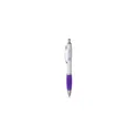 Variante mauve - Stylo bille personnalisable Athos White avec logo