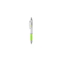 Variante vert citron - Stylo bille personnalisable Athos White avec logo