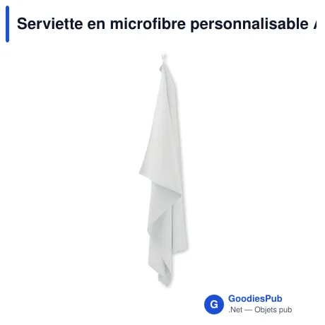 Serviette en microfibre personnalisable ATOLL 100 avec logo
