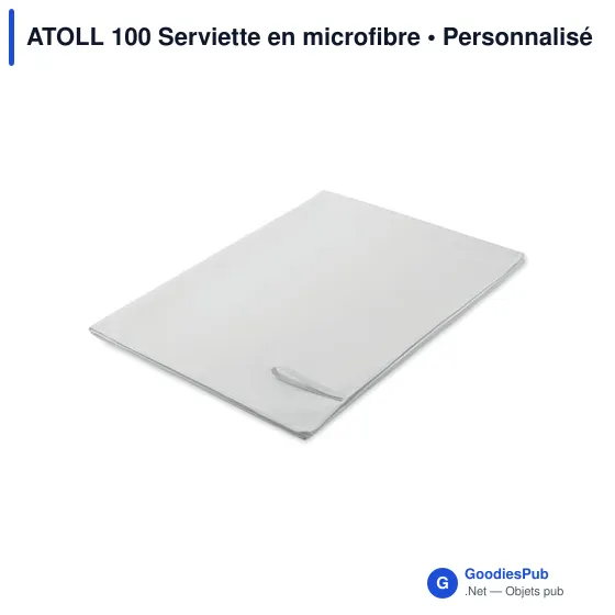 Serviette en microfibre personnalisable ATOLL 100 avec logo - Image 2