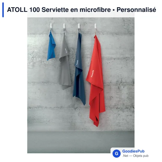 Serviette en microfibre personnalisable ATOLL 100 avec logo - Image 12